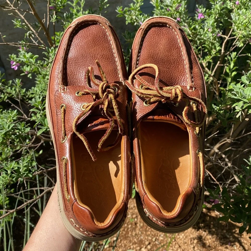 Sperry Men's Brown Leather Gold Cup 2-Eye Boat Shoes